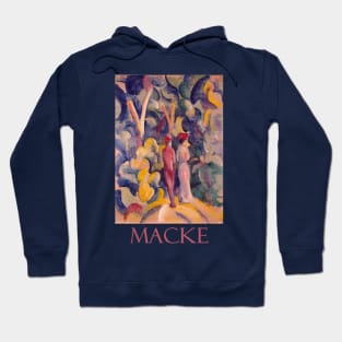 Couple on the Forest Track by August Macke Hoodie